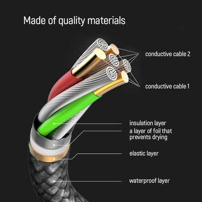 Kabel za podatke i punjenje USB-C - USB-C ColorWay CW-CBPDCC040, 65W, 1m, Sivi