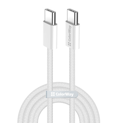 Kabel za podatke i punjenje USB-C - USB-C ColorWay CW-CBPDCC061, 60W, 1m, Sivi