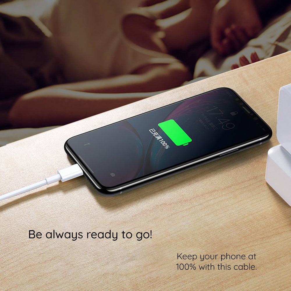 Kabel za podatke i punjenje USB-C - USB-C Lito, 18W, 2m, Bijeli