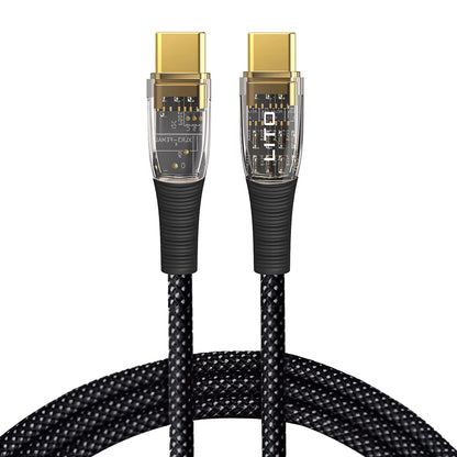 Kabel za podatke i punjenje USB-C - USB-C Lito LD01, 60W, 1.2m, Crni