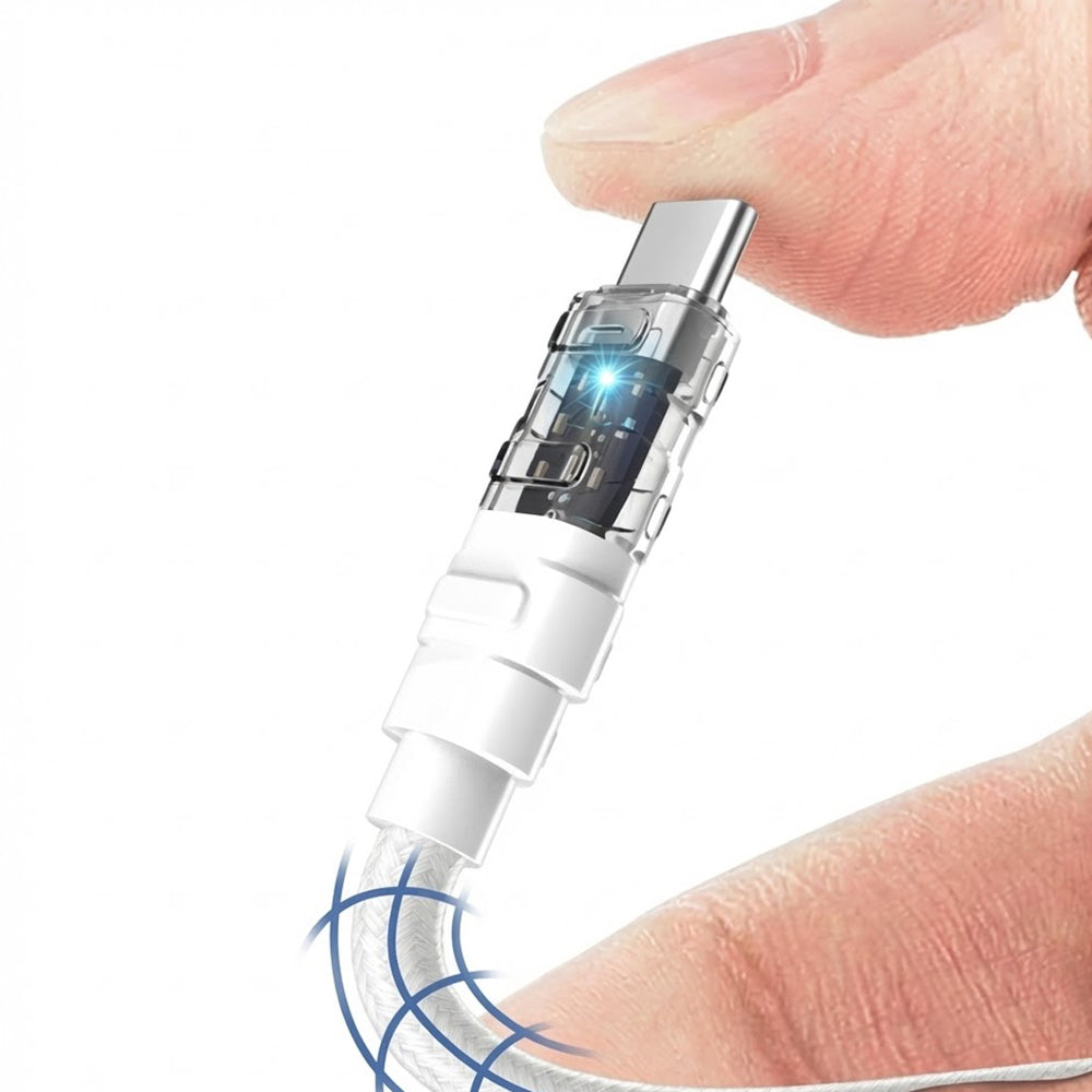 Kabel za podatke i punjenje USB-C - USB-C Lito LD05, 60W, 1m, Bijeli