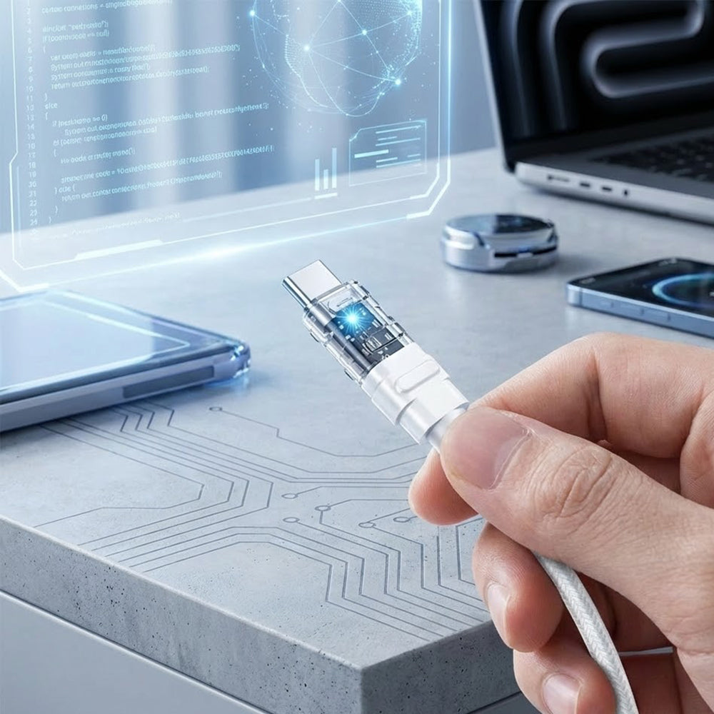 Kabel za podatke i punjenje USB-C - USB-C Lito LD05, 60W, 1m, Bijeli