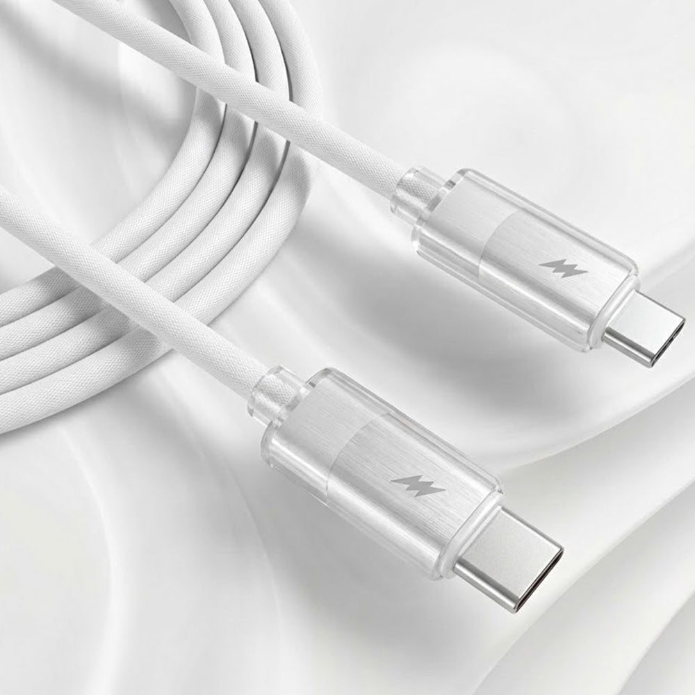Kabel za podatke i punjenje USB-C - USB-C Lito LD07, 60W, 1m, Bijeli