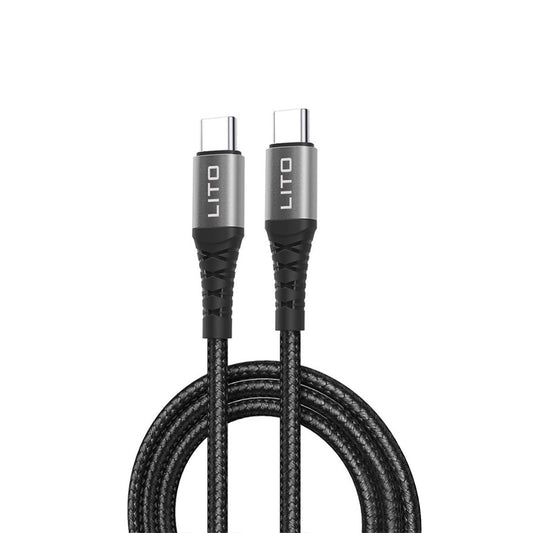 Kabel za podatke i punjenje USB-C - USB-C Lito LD22CC, 60W, 2m, Crni