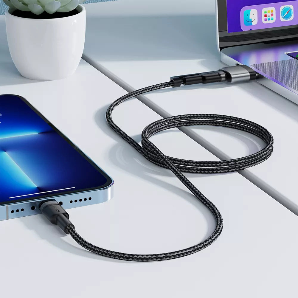 Kabel za punjenje Acefast, USB-C - USB-C / MagSafe 3, 240W, 1.2m, Crni