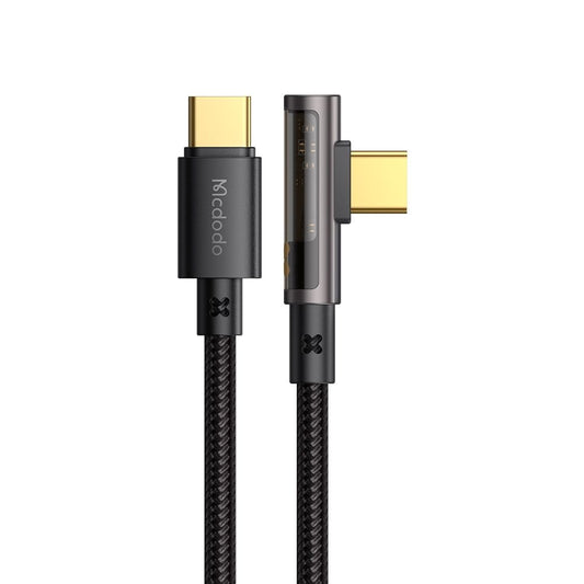 Kabel za podatke i punjenje USB-C - USB-C McDodo CA-3400 Angled, 100W, 1.2m, Crni