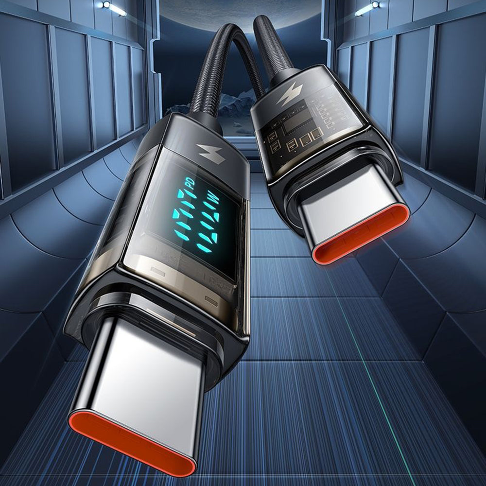 Kabel za podatke i punjenje USB-C - USB-C McDodo CA-3610 Display Auto Power Off, 100W, 1.2m, Crni