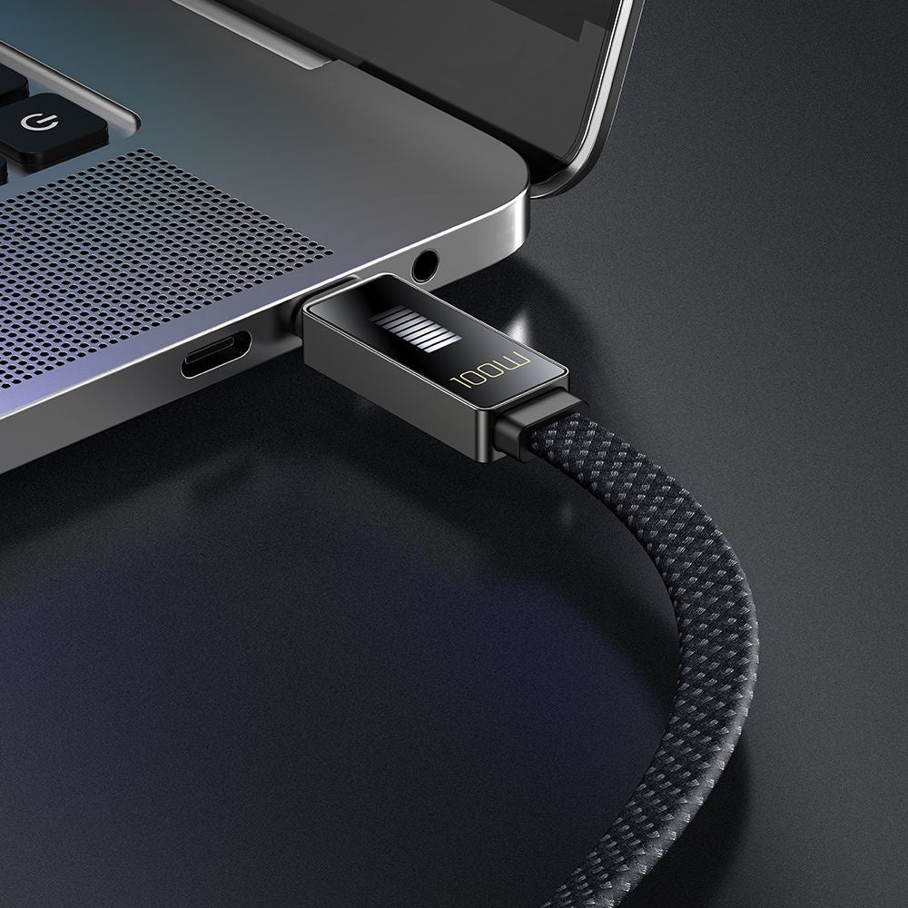 Kabel za podatke i punjenje USB-C - USB-C McDodo CA-4470 Rythm Display, 100W, 1.2m, Crni