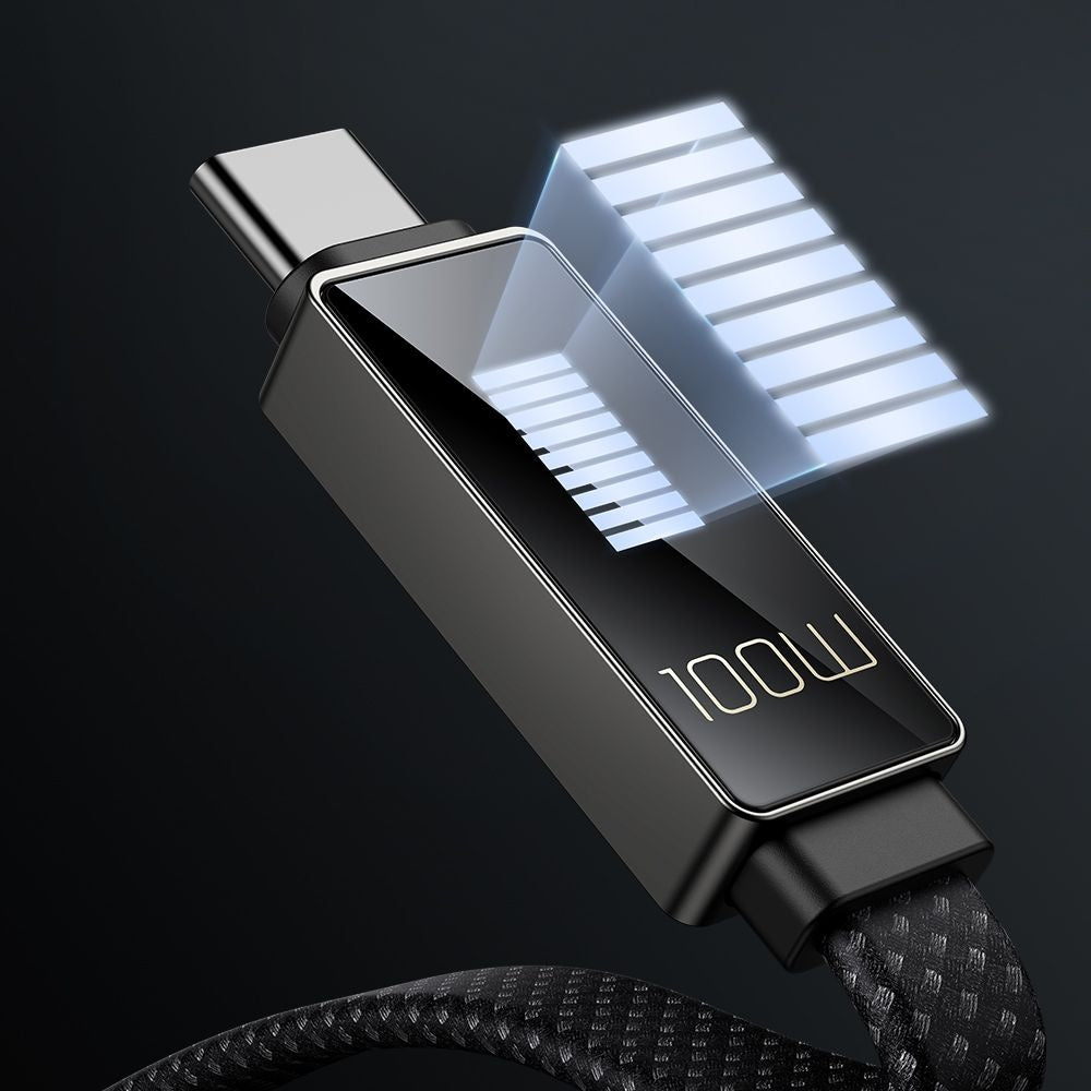 Kabel za podatke i punjenje USB-C - USB-C McDodo CA-4470 Rythm Display, 100W, 1.2m, Crni