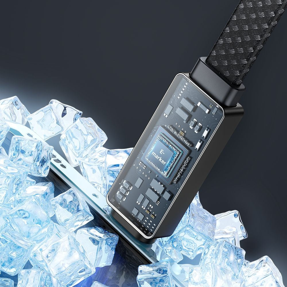 Kabel za podatke i punjenje USB-C - USB-C McDodo CA-4470 Rythm Display, 100W, 1.2m, Crni