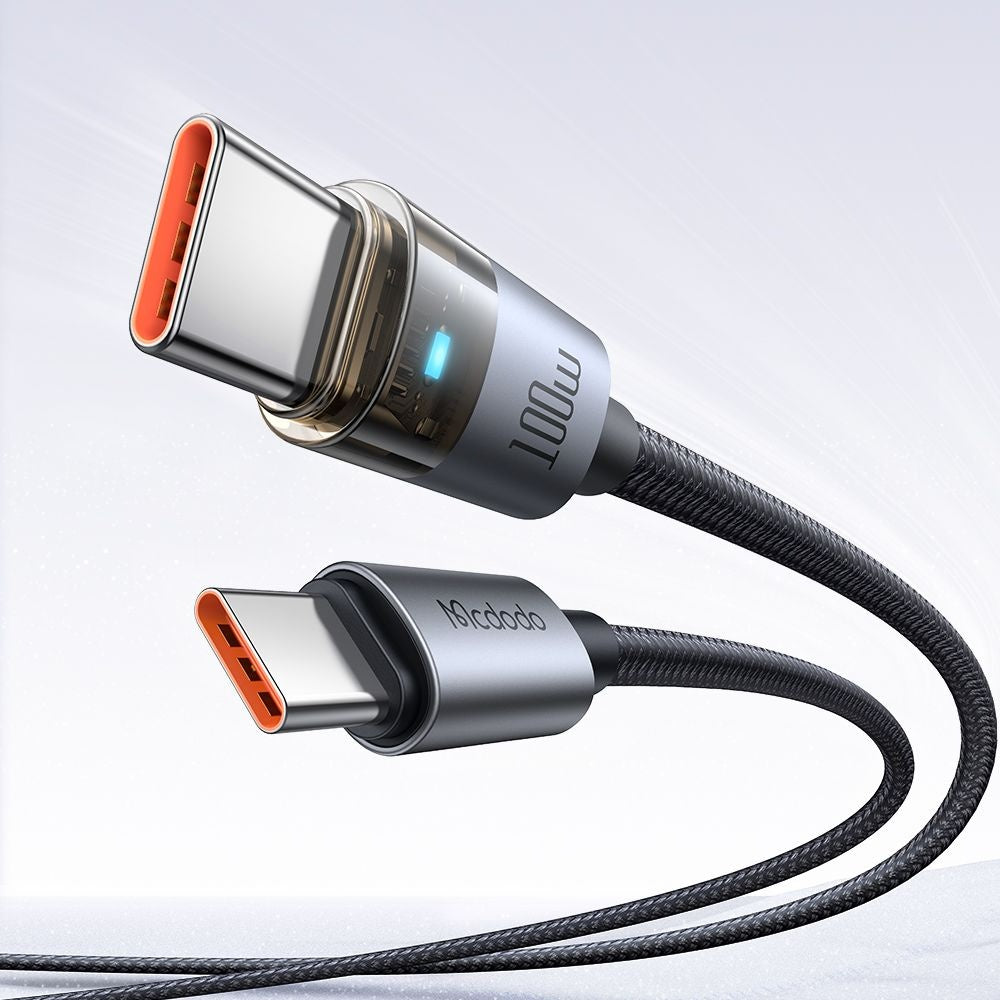 Kabel za podatke i punjenje USB-C - USB-C McDodo CA-5580, 100W, 1.2m, Crni
