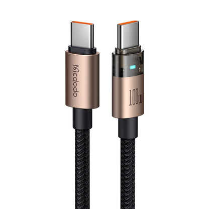 Kabel za podatke i punjenje USB-C - USB-C McDodo CA-5581, 100W, 1.2m, Zlatni