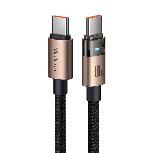 Kabel za podatke i punjenje USB-C - USB-C McDodo CA-5581, 100W, 1.2m, Zlatni
