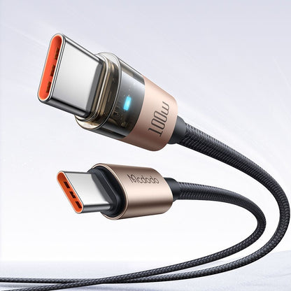 Kabel za podatke i punjenje USB-C - USB-C McDodo CA-5581, 100W, 1.2m, Zlatni