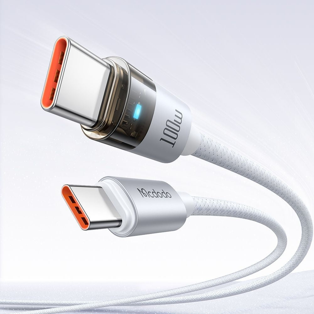 Kabel za podatke i punjenje USB-C - USB-C McDodo CA-5582, 100W, 1.2m, Bijeli