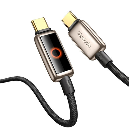 Kabel za podatke i punjenje USB-C - USB-C McDodo CA-6681 Auto Power Off, 100W, 1.2m, Zlatni