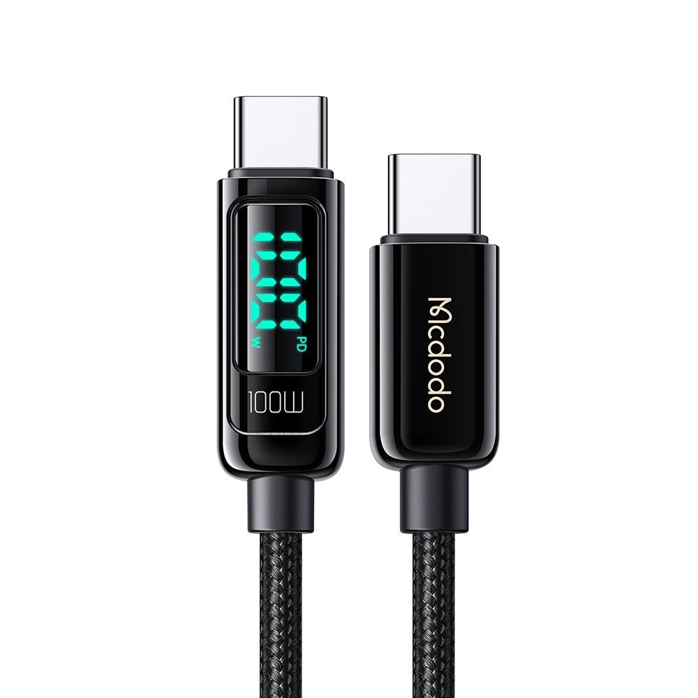 Kabel za podatke i punjenje USB-C - USB-C McDodo CA-8820 Display, 100W, 1.2m, Crni