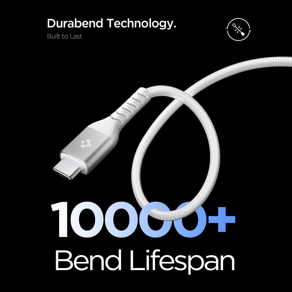 Kabel za podatke i punjenje USB-C - USB-C Spigen EB10010CCA, 100W, 1m, Bijeli ACA11102