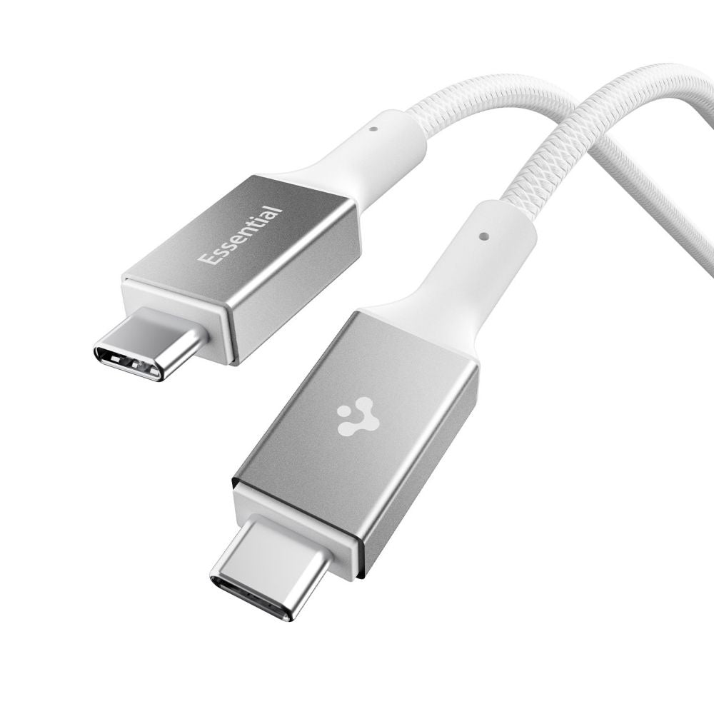 Kabel za prijenos podataka i punjenje USB-C - USB-C Spigen EB10015CC, 100W, 1.5m, Bijeli ACA10420