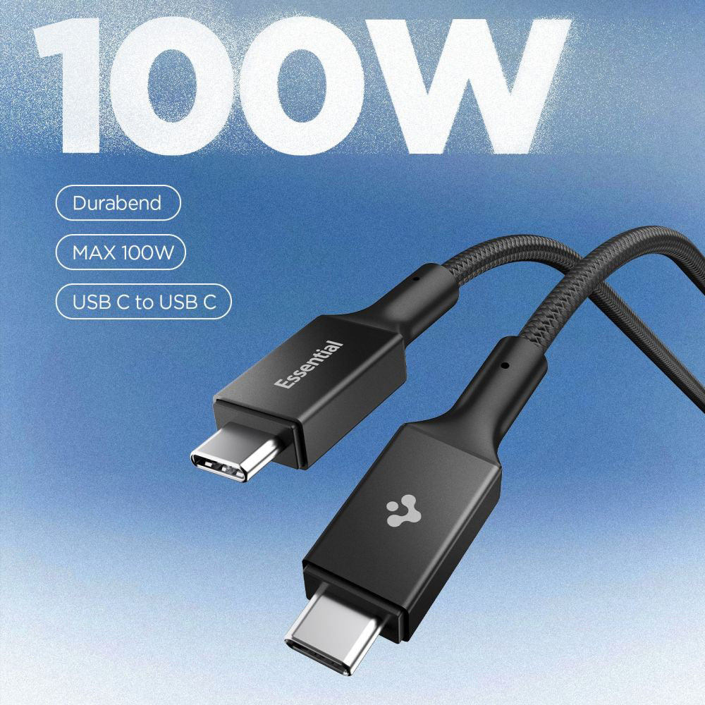 Kabel za podatke i punjenje USB-C - USB-C Spigen EB10015CC, 100W, 1.5m, Crni ACA10421