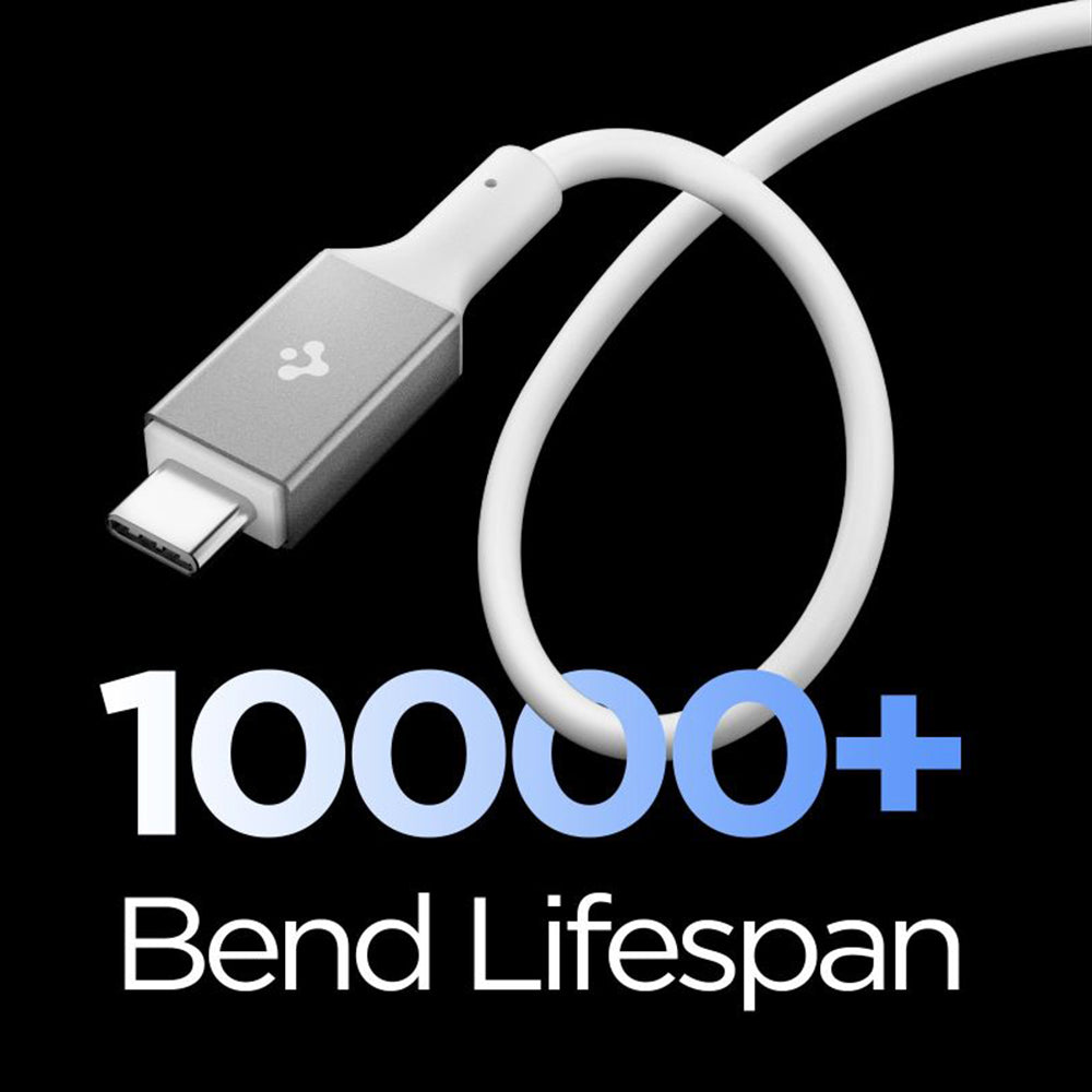 Kabel za prijenos podataka i punjenje USB-C - USB-C Spigen EB24012CC, 240W, 1.2m, Bijeli