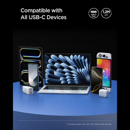 Kabel za prijenos podataka i punjenje USB-C - USB-C Spigen EB24012CC, 240W, 1.2m, Crni