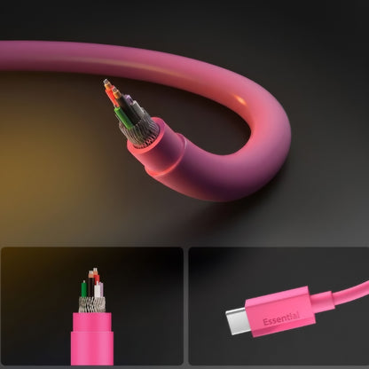 USB-C - USB-C kabel za prijenos podataka i punjenje Spigen EB6010CC, 60W, 1m, Ružičasta ACA10414