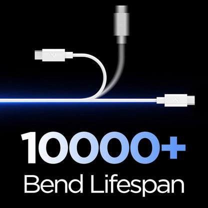 USB-C - USB-C kabel za prijenos podataka i punjenje Spigen EB6015CC, 60W, 1.5m, Bijela ACA10416