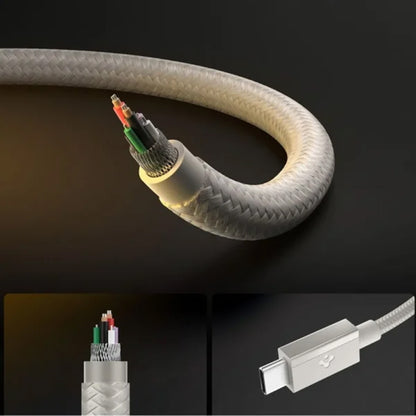USB-C - USB-C kabel za prijenos podataka i punjenje Spigen EB6015CC, 60W, 1.5m, Titan Siva ACA10419