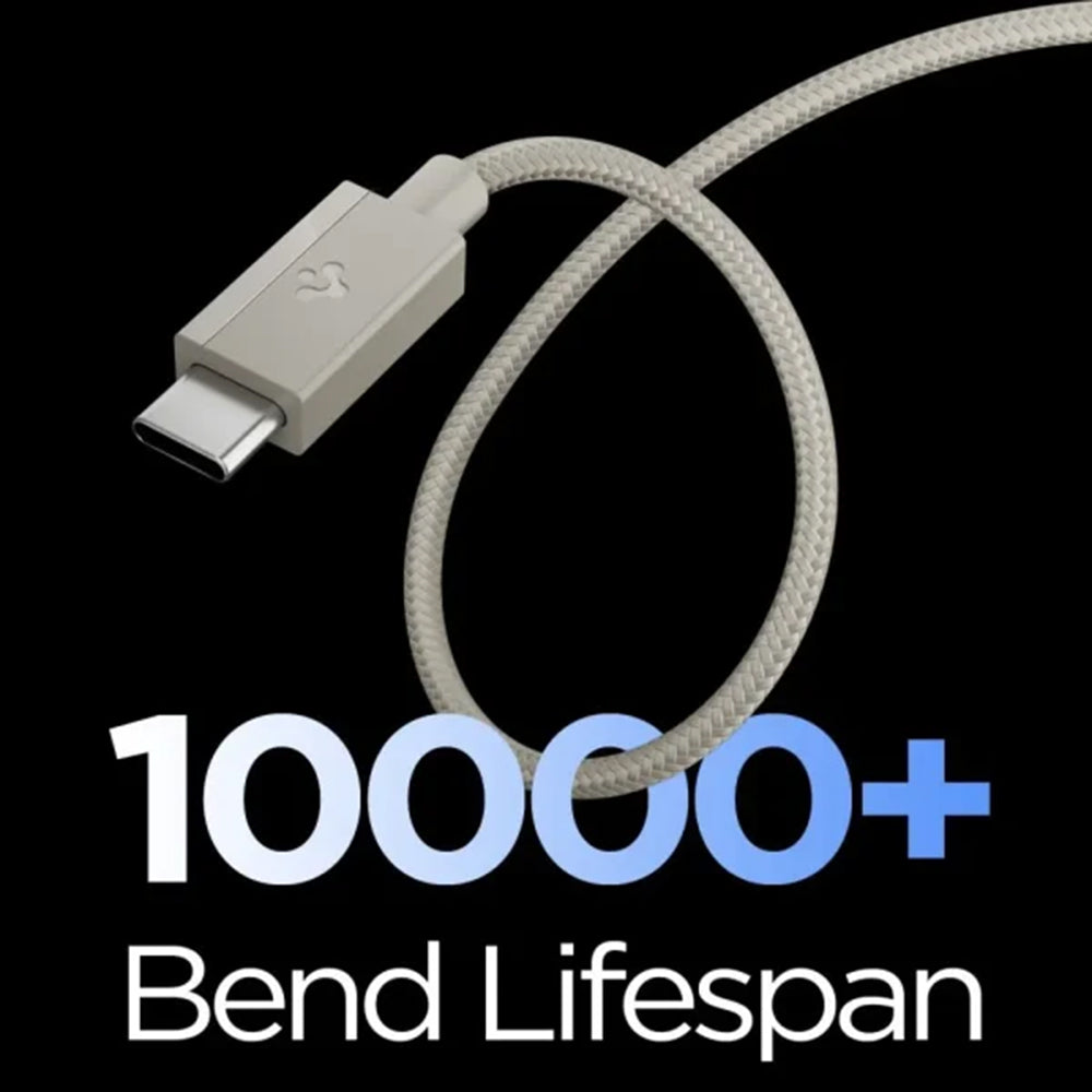 USB-C - USB-C kabel za prijenos podataka i punjenje Spigen EB6015CC, 60W, 1.5m, Titan Siva ACA10419