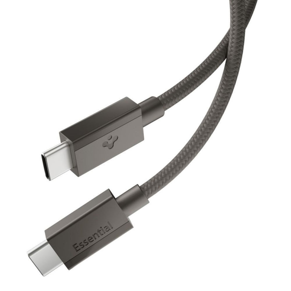 USB-C - USB-C kabel za prijenos podataka i punjenje Spigen EB6015CC, 60W, 1.5m, Siva ACA10418