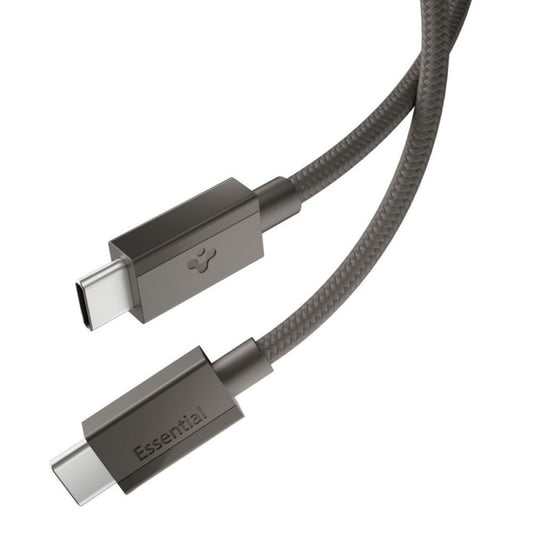 USB-C - USB-C kabel za prijenos podataka i punjenje Spigen EB6015CC, 60W, 1.5m, Siva ACA10418