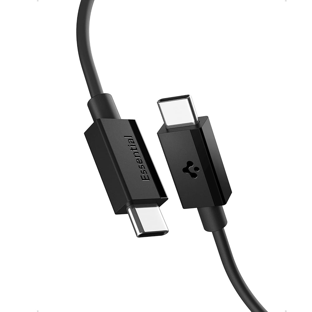USB-C - USB-C kabel za prijenos podataka i punjenje Spigen EB6015CC, 60W, 1.5m, Crni ACA10417