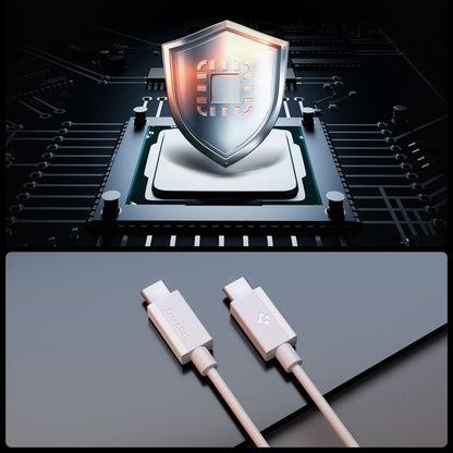 Kabel za podatke i punjenje USB-C - USB-C Spigen Essential, 60W, 2m, Bijeli