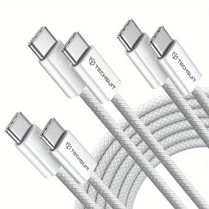 Kabel za podatke i punjenje USB-C - USB-C Techsuit PCB114D, 60W, 1m, Žuti