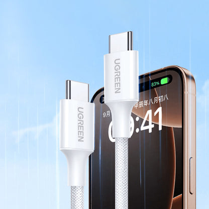Kabel za podatke i punjenje USB-C - USB-C UGREEN L501, 60W, 2m, Sivi