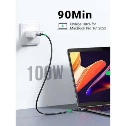 Kabel za podatke i punjenje USB-C - USB-C UGREEN L502, 100W, 1m, Sivi