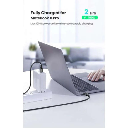 Kabel za podatke i punjenje USB-C - USB-C UGREEN L502, 100W, 1m, Crni