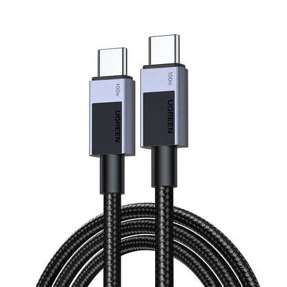 Kabel za prijenos podataka i punjenje USB-C - USB-C UGREEN L512, 100W, 1m, Sivi