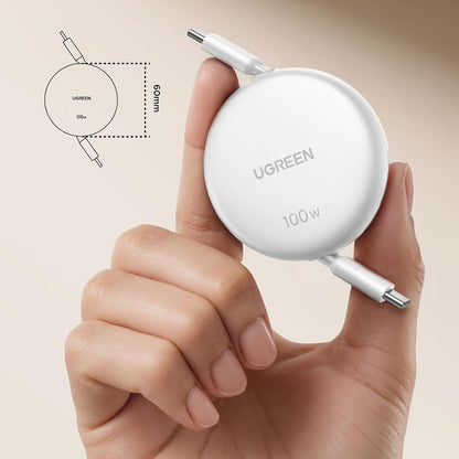 Kabel za podatke i punjenje USB-C - USB-C UGREEN L531, 100W, 1m, Bijeli