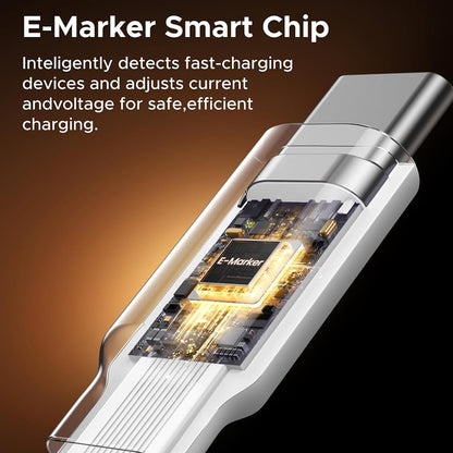 Kabel za podatke i punjenje USB-C - USB-C UGREEN L531, 100W, 1m, Bijeli