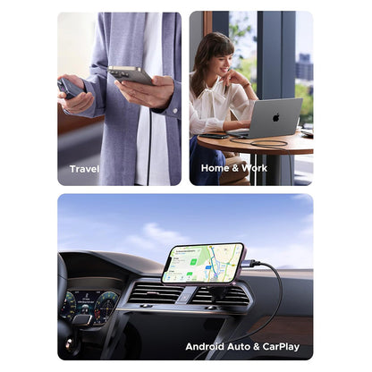 Kabel za podatke i punjenje USB-C - USB-C UGREEN L532, 240W, 2m, Sivi