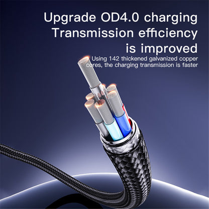 Kabel za prijenos podataka i punjenje USB-C - USB-C Yesido CA183, 60W, 2m, Crni