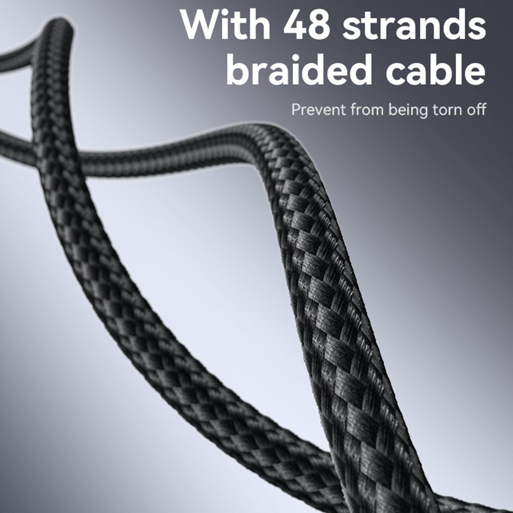 Kabel za prijenos podataka i punjenje USB-C - USB-C Yesido CA185, 240W, 1.2m, Crni