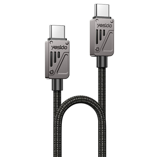 Kabel za prijenos podataka i punjenje USB-C - USB-C Yesido CA196, 60W, 1.2m, Crni