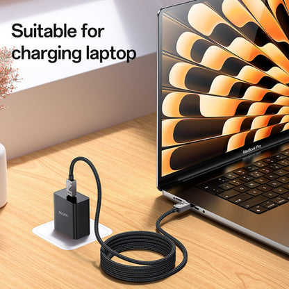 Kabel za prijenos podataka i punjenje USB-C - USB-C Yesido CA196, 60W, 1.2m, Crni