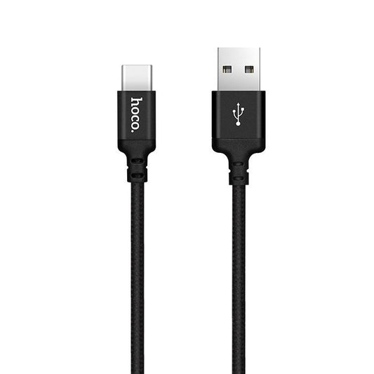 Kabel za prijenos podataka i punjenje USB-A - USB-C HOCO X14 Times, 18W, 2m, Crna