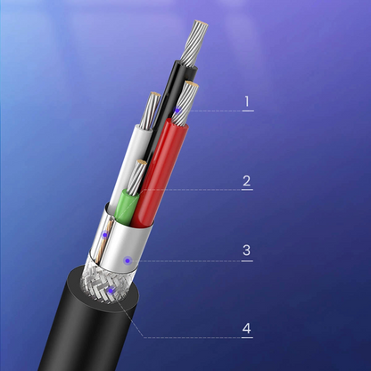Printer kabel UGREEN US135, USB-A - USB-B, 5m, Crni