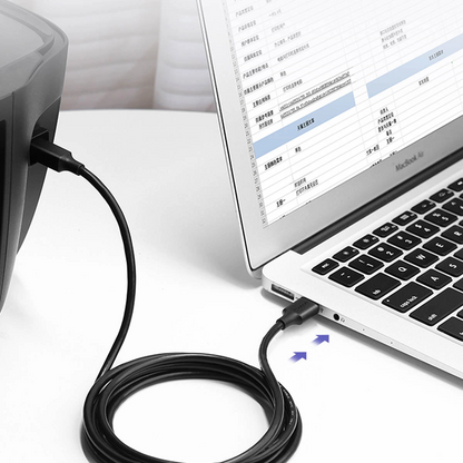 Printer kabel UGREEN US135, USB-A - USB-B, 5m, Crni