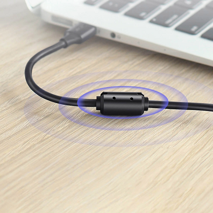 Printer kabel UGREEN US135, USB-A - USB-B, 5m, Crni